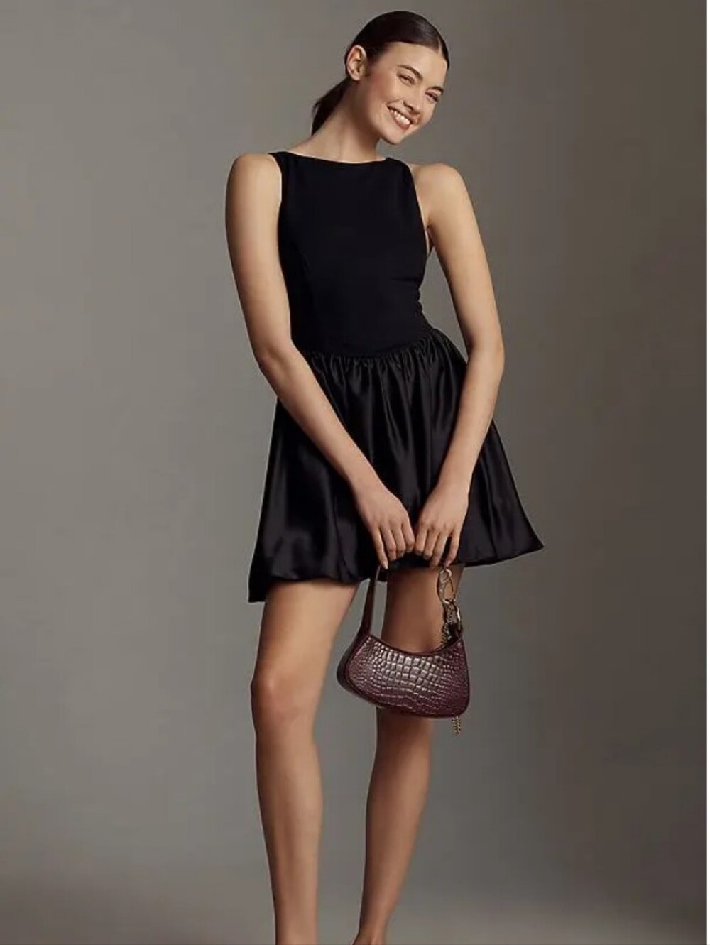 anthropologie little black dress | Dresses | Anthropologie Boat Neck Bubble Sleeveless Mini this fit floor_length_dress White Cocktail Dress, White Size:UK6 Formal dress